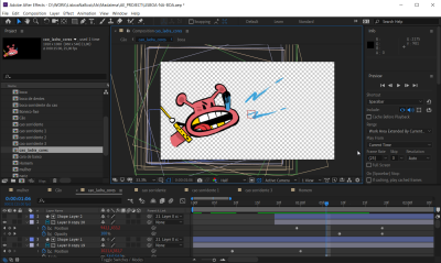Additional animation and compositing in After Effects